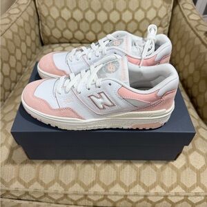 New Balance Women's Pink and White 550 Sneakers size 8